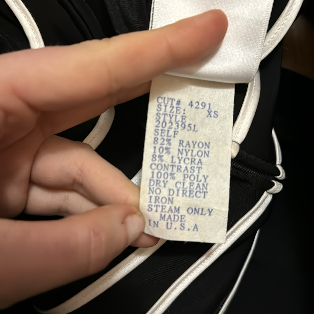 Cross listed SOLD Vintage black and white dress ((with stretch)) - Picture 7 of 7